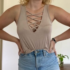 forever 21 tan tank!